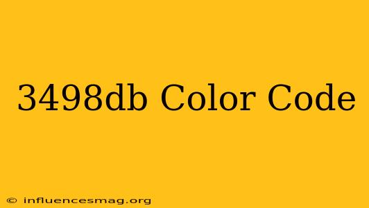 #3498db Color Code