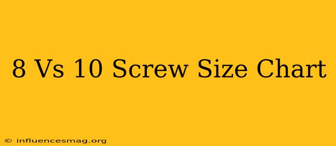 #8 Vs #10 Screw Size Chart