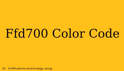 #ffd700 Color Code