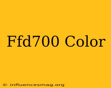 #ffd700 Color