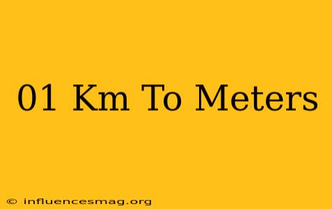 .01 Km To Meters