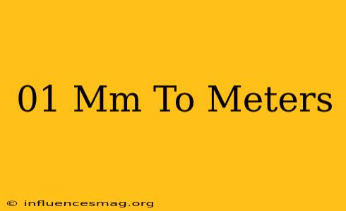 .01 Mm To Meters