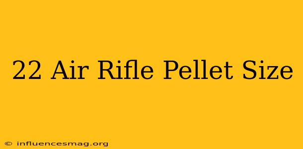 .22 Air Rifle Pellet Size