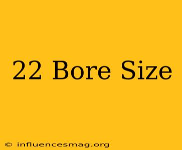 .22 Bore Size