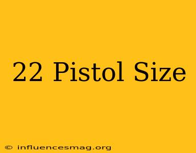 .22 Pistol Size