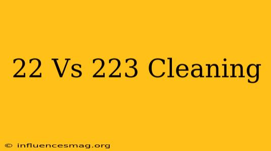 .22 Vs .223 Cleaning