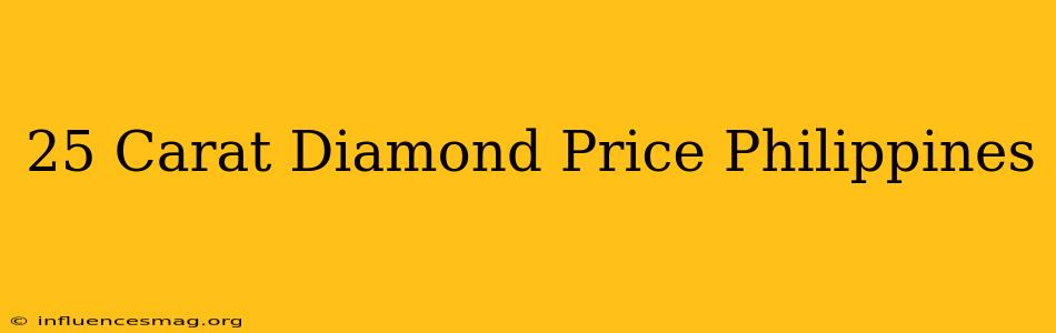 .25 Carat Diamond Price Philippines
