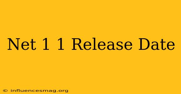 .net 1.1 Release Date