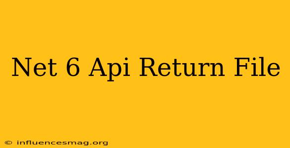 .net 6 Api Return File