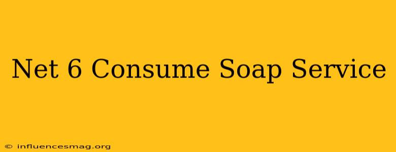 .net 6 Consume Soap Service