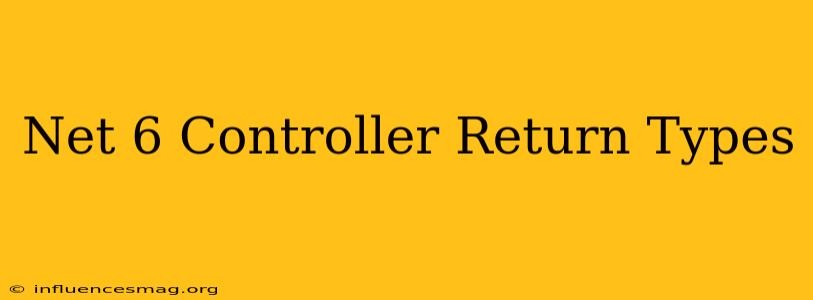 .net 6 Controller Return Types