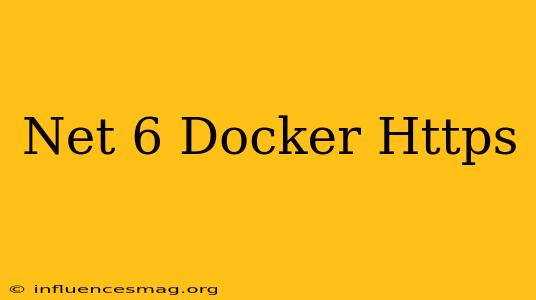 .net 6 Docker Https