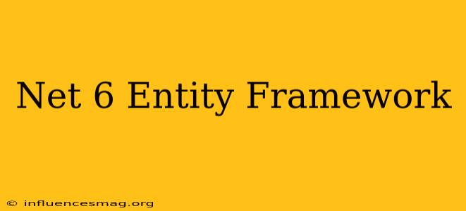 .net 6 Entity Framework