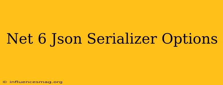 .net 6 Json Serializer Options