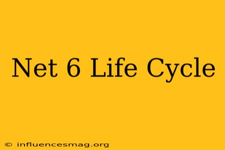 .net 6 Life Cycle