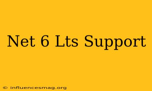 .net 6 Lts Support