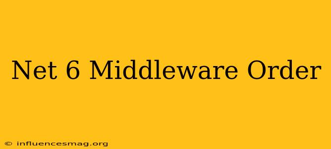 .net 6 Middleware Order