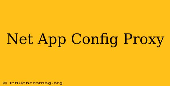 .net App.config Proxy