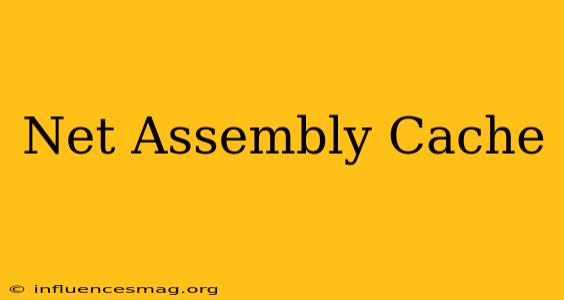 .net Assembly Cache