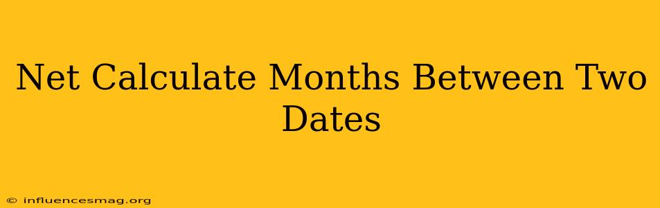 .net Calculate Months Between Two Dates