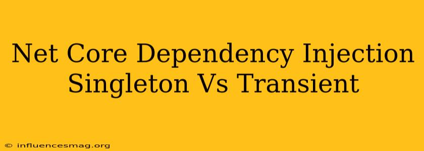 .net Core Dependency Injection Singleton Vs Transient