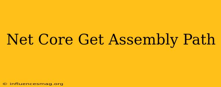 .net Core Get Assembly Path