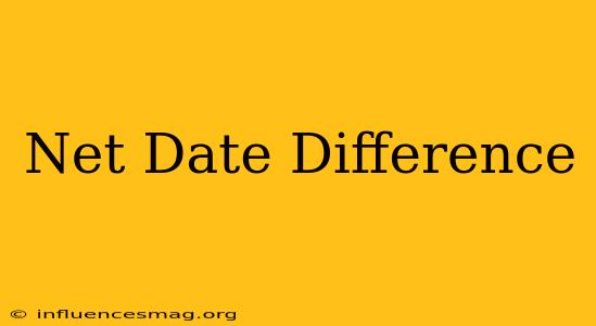 .net Date Difference