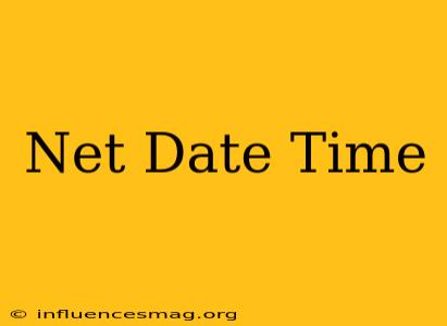 .net Date Time