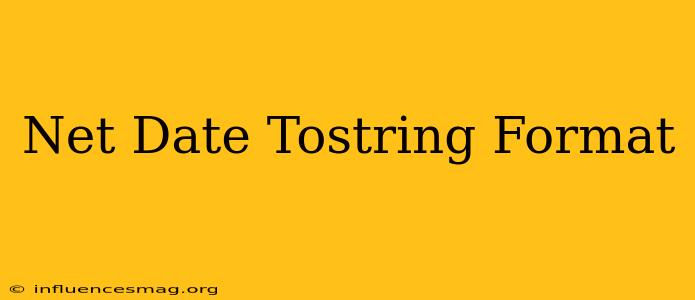 .net Date Tostring Format
