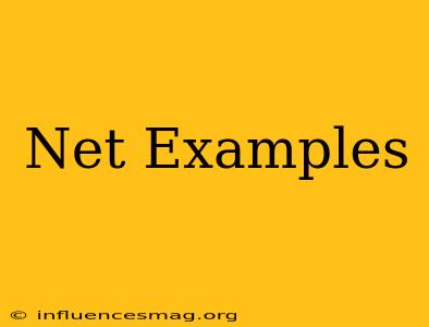 .net Examples
