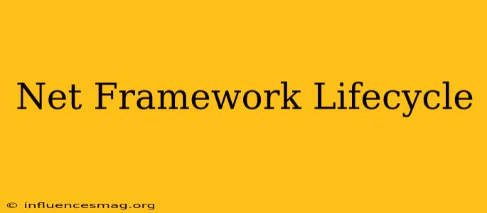 .net Framework Lifecycle