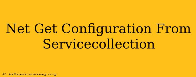 .net Get Configuration From Servicecollection