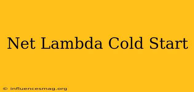 .net Lambda Cold Start