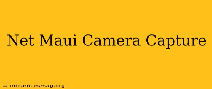 .net Maui Camera Capture