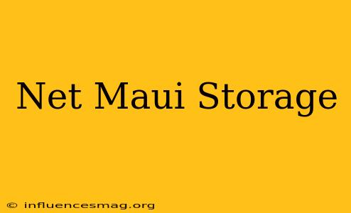 .net Maui Storage