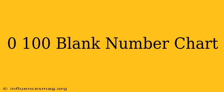 0-100 Blank Number Chart