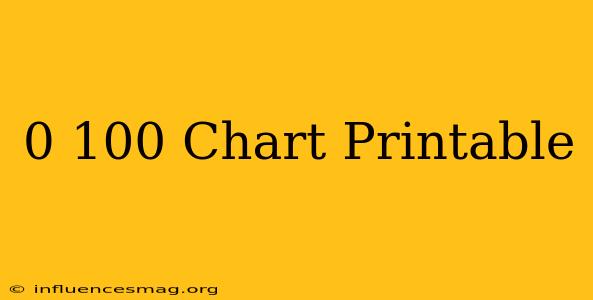 0-100 Chart Printable