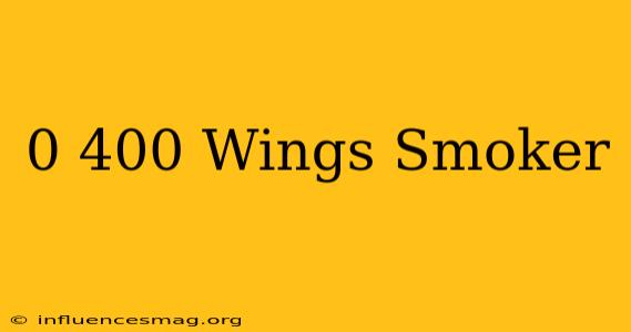 0-400 Wings Smoker