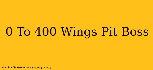 0 To 400 Wings Pit Boss