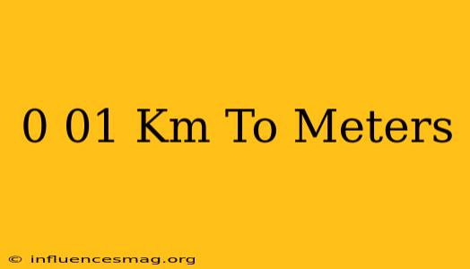 0.01 Km To Meters
