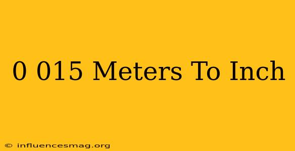 0.015 Meters To Inch